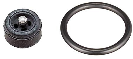 Fissler Unimatik Silikon, verpackt Ventil, Schwarz 0 cm & O-Ring für alle Schnellkochtöpfe der vitavit royal Reihe bis 1998 – Dichtungsring für Sockel – Einfaches Auswechseln – 018-632-00-740/0