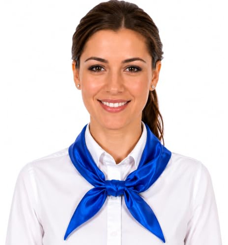 Krause & Sohn Jungpionier Halstuch Blau 100 x 30 cm – DDR Ostalgie Kostümzubehör für Erwachsene, Unisex Dreieckstuch für Fasching & Mottoparty (blau)