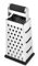 NILICAN - Grattugia verticale in acciaio INOX a quattro lati per cetrioli, carote e formaggio, grattugia, melone, pialla, patate, piallatrice, manico antiscivolo, pelapatate, pialla per