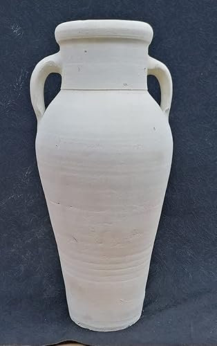 B-Ware !! Amphore 60 cm aus Terracotta Terrakotta mit 2 Henkeln Garten Landhaus Vase Deko Vintage Mediterran
