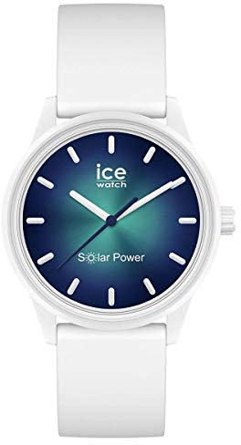 Ice-Watch - ICE solar power Abyss - Weiße Damenuhr mit Silikonarmband - 019029 (Small)