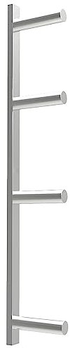 Hantelscheibenhalter aus Edelstahl zur Wandmontage, 2-Zoll-Langhantelplattenständer für Heim- und Gewerbe-Fitnessstudio, Aufbewahrungsständer für olympische Hantelscheiben ( Color : Silver , Size : 4
