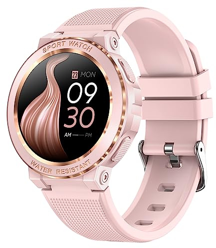 Smart Watch Fitness Tracker mit Telefonfunktion Smartwatch mit Musikfunktion Whatsapp IP68 Wasserdicht Pulsuhr Blutdruck Schlafmonitor Sportuhr Herren Damen Fitness Uhr Schrittzähler für Android iOS