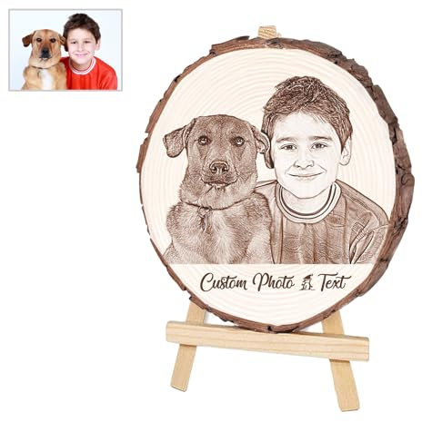 Angry Egg Boy Personalisierte Foto Holzrahmen benutzerdefinierte Bild Text auf Holzscheiben Desktop oder Wand-Display für Weihnachten Valentinstag Jahrestag Geburtstag Hochzeit Geschenk