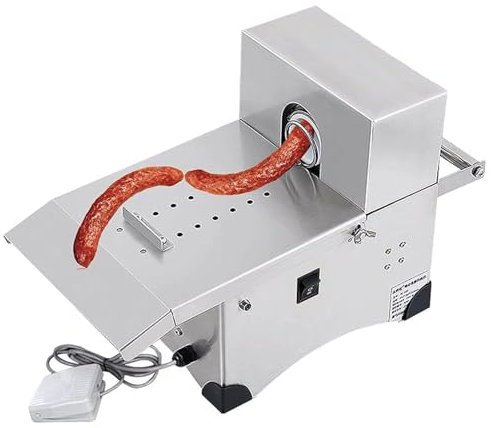Sausage Stuffer, Electric Sausage Tying Knotting Machine, 200W Automatic Sausage Binding Strapping Machine, Max Diameter 50mm, Sausage Linker Binding Machine