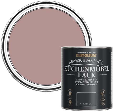 Rust-Oleum abwaschbare Küchenschrankfarbe in rosa mit Matt Finish - Herzenssache 750ML