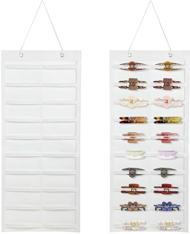 Haargummi Aufbewahrung Weiß Haarspangen Aufbewahrung Groß Mädchen Haarschmuck Aufbewahrung Halter schmuck Organizer Hängend für Haarspangen Clip Headband