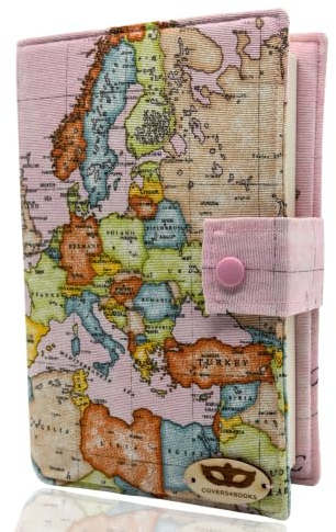 COVERS4BOOKS Funda Libros Lectura | Funda para Libros de Tapa Blanda con +600 Pág. y Libros de Tapa Dura de -22 Cm de Alto | Funda Literaria 100% Algodón | Funda Libro Tela Talla S
