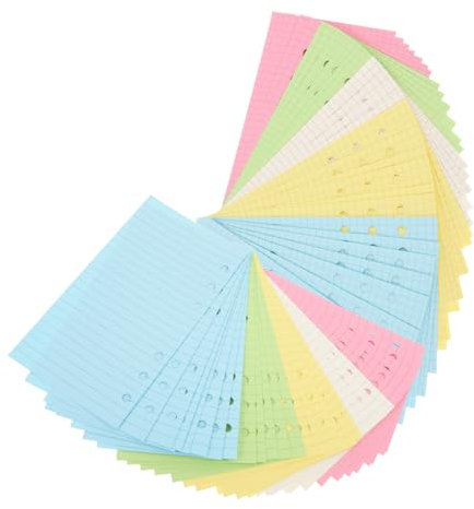DIYEAH 2sätze Nachfüllpapier -binder Bunte Liniert Kariert Für Effektive Planung Und Organisation Für Notizen Und Journaling