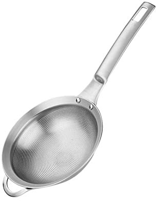CHFYIJYHM Tamiz Filtro de Acero Inoxidable colador Cuchara de Drenaje de Alimentos fritos máquina de Leche de Soja colador Separador de escoria Red tamiz de harina de Pesca Aceite
