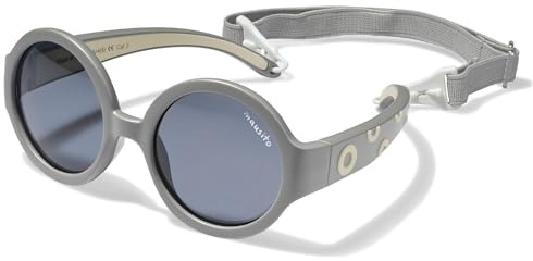 Mausito Sonnenbrille Kinder 2-5 Jahre Jungen flexibler Rahmen & verstellbares Band | Vergleichssieger Kindersonnenbrille 100% UV-Schutz & Schadstofffrei | Europäisches Design, sicherer Halt