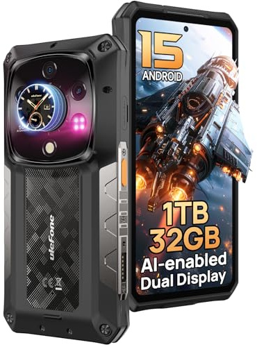 Ulefone Armor 28 Ultra AI Outdoor Handy 5G 32GB+1TB, Dimensity 9300+ 6,67 AMOLED+1,04 Sub-Bildschirm 10600mAh 120W 50MP IMX989 Dreifachkamera+64MP Nachtsicht IP68 Gaming Smartphone Dual SIM