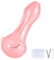 LIVBTS Mini pipa de vidrio hecha a mano en color rosa, pipa de fumar portátil con accesorio 3 en 1 y estuche de almacenamiento (paquete individual)