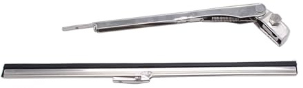 2 pcs/set SHLPDFM 11 Windshield Wiper Arm+10 Rubber Blade Universal Fits for Hot Rat Rod Street Boat Jeep Chevy