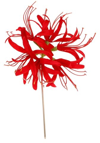 PACKOVE Bâtonnets à Cheveux Fleuris Rouges Épingles Chinoises Pour Chignons Femmes Filles Accessoires Hanfu Traditionnels