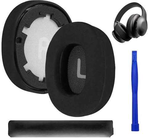 1 Pair Replacement Ear Pads and 1 Headband for JBL Tune 700(700BT)/710(710BT)/720(720BT)/750(750BT,750BTNC)/760(760NC) Headphones with Memory Foam Easy Installation