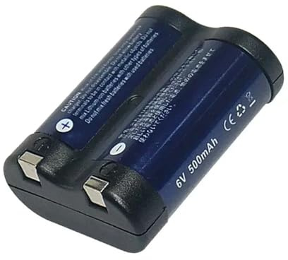 Lithium Battery：Rechargeable Lithium Battery+ Charger，Compatible For Canon，for R2cr5 2CR5 EOS 1 EOS 3 6V Camera Battery(1 black battery)
