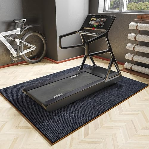 Treadmill Mat for Exercise Equipment - Non-Slip Rubber Base, Floor Protector with Soundproofing, Abrasion Resistance, and Shock Absorption