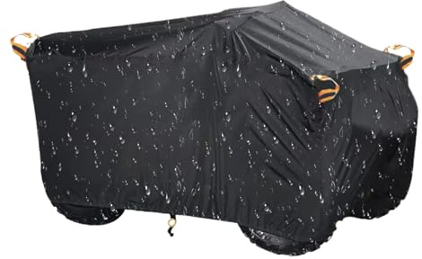 ATV Abdeckungen Wasserdicht Outdoor Robust - UV-Schutz Abdeckplane,Outdoor Aufbewahrungsabdeckung | Für Außenparken Regenwetter Sonneneinstrahlung Im Sommer Reisen Staubige Umgebungen
