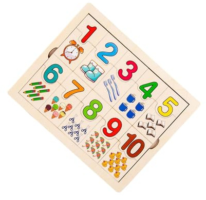 rongweiwang Tablero de Rompecabezas de Aprendizaje Digital. Juguete Educativo Innovador. Juego conteo bellamente diseñado para fomentar el Aprendizaje y el Juego. Rompecabezas Digital. Juguete