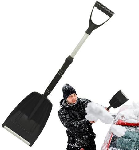 Pala da neve per auto,Strumento invernale ergonomico allungabile | Pala per uso quotidiano | Per Campeggio Giardino Esterno Prato Parcheggio Trottoir e Auto