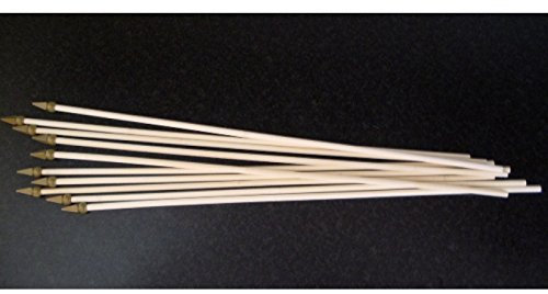 Everflag Flaggenstöcke aus Holz, rund, 10er Pack