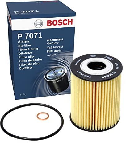 Bosch P7071 Filtro de Aceite para Coche - Separa Hollín y Partículas Metálicas del Aceite del Motor, con una Fiable Lubricación del Motor