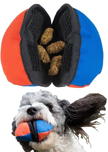 Tug-E-Nuff Dog Gear La vongola | Dispenser giocattolo compatto per cani con meccanismo di apertura intelligente | Ideale per l'addestramento interattivo del cane, 4,5 pollici, confezione da 1