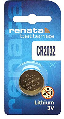 Renata CR2032 Lithium-Batterien, 3 V, 12 Stück