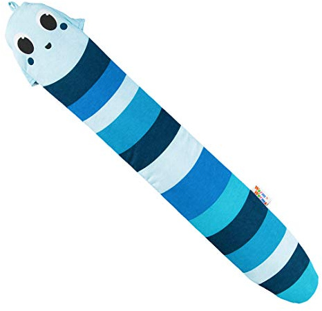 Body Bottle Warm Worm, Benjamin | Das Original von YUYU | Bis zu 6 Stunden warm, umweltfreundliche, kuschlige Wärmflasche extra lang, für Kinder in verschiedenen Farben - Als Alternative zu Wärmepads