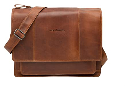 New Looxs Fellini Leather Radtasche, Cognac, 40 x 15 x 31 cm