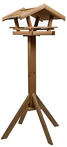 unzutreffend Vogelhaus Holz mit Ständer - wetterfestes Futterhaus für Wildvögel,Vogelfutterhaus Holz