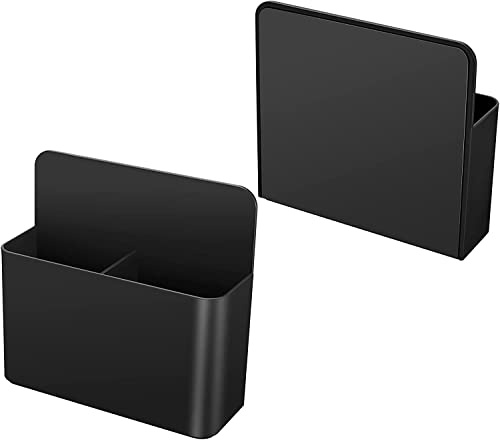 KaRoFoilFIX Pen Holder, Large, Black, 40 Sizes, Top Price Performance, Writeable, Washable, Magnetic Magnetic Chalkboard Magnetic Film, Self-Adhesive (Pen Holder, Large-Black)