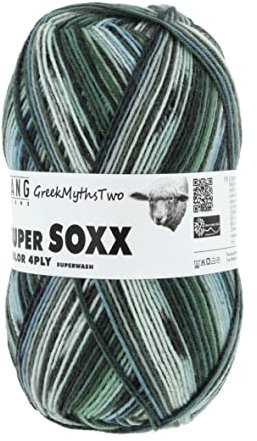 Lang Yarns - Super Soxx Color 4-fach 0400 grün blau 100 g