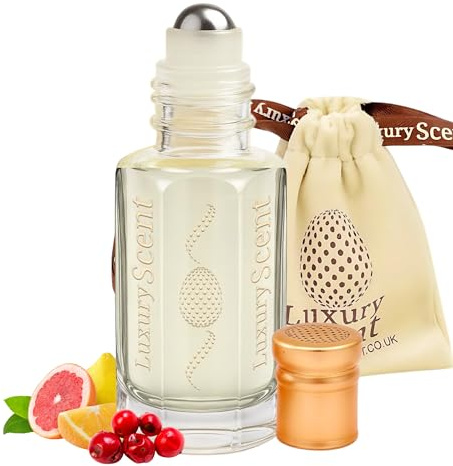 Aceite perfumado con lazo negro y aroma cítrico fresco de 6 ml en fragancia unisex de calidad premium de Luxury Senct