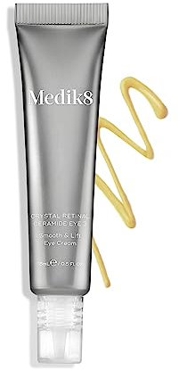 Medik8 Crystal Retinal Ceramide 3 Eye Cream - Anti Ageing & Anti Wrinkle - Smooth & Lift Eye Cream - 0.03% Retinal Strength - 11x Faster than Retinol - For New Vitamin A Users - 15ml