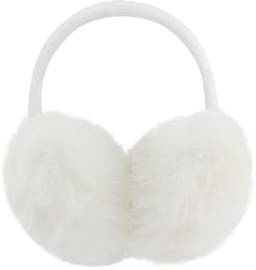 ACAREY Ohrenwärmer Damen Winter, Faltbare Ohrenschützer Damen Ohrwärmer, Plüsch Earmuffs Ohrenschützer Für Damen, Winter Ohrenwärmer, Weiche & Warme Ohrenschützer Für Weihnachtsdeko (Weiß)