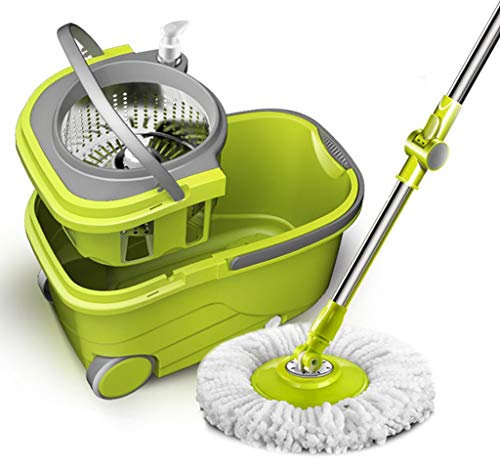 Secchio per mop a Doppia Trasmissione, Pressione Manuale Rotante, Cilindro Singolo, a Secco, Buon Dio, Secchio per mop, Sostituzione degli Accessori per mop