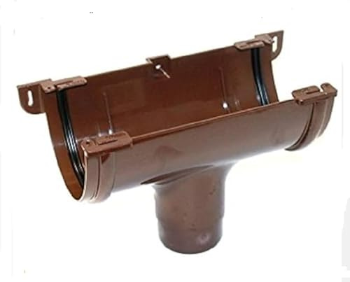 Deepflow ROD10 Brown Deep Style Gutter Running Outlet 68MM Spigot Marley