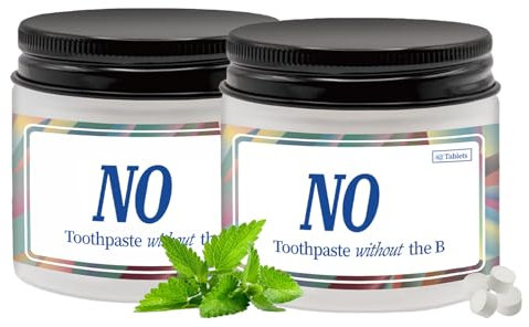 Bisienya Noss Natural Toothpaste Tablets - Hydroxyapatite, Fluoride-Free Formula, Easy to Carry for Travel (1PCS)