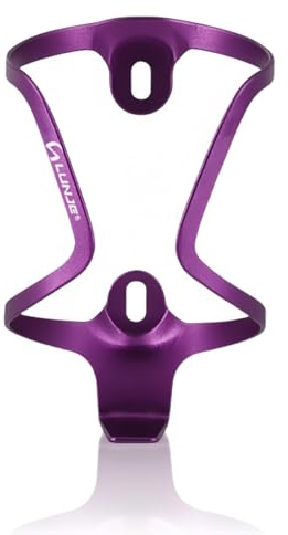 GOUCRRO Bike Water Bottle Holder: Ultra-Light Bicycle Bottle Cages with Screws, Alloy Aluminum, Universal Bike Cup Holder Rack for Road MTB Bikes(Purple)