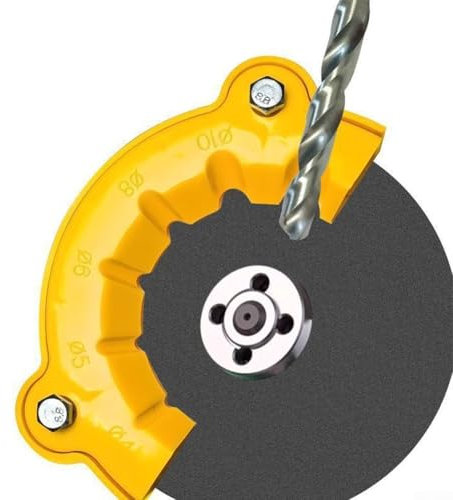 2 afiladores de brocas de amoladora angular, herramienta de molienda multifuncional, soporte de molienda de taladro, herramienta de guía de afilado de brocas de precisión, accesorio de molienda para