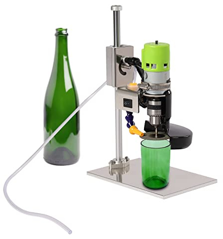 ACROSSPART Glasschneider für Flaschen Elektrischer Glasflaschenschneider Schneidwerkzeug 6000 r/min Flaschenschneider DIY Edelstahl Flaschenschneider