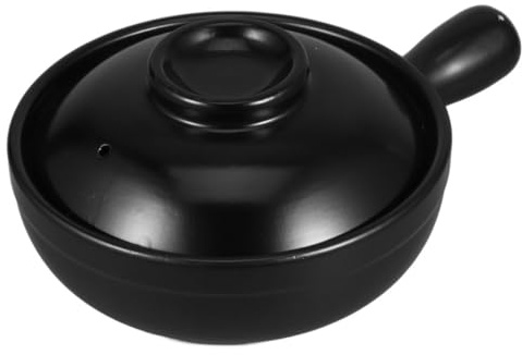 VINTORKY Pentola Di Terracotta Tradizionale Con Coperchio Per Cottura Vapore e Stufati Perfetta Per Cucina Domestica e Cotture Asiatiche