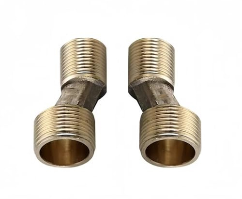 BiaoTeng Excentricas Grifo Ducha 2 Piezas Latón Adattatore 3/4 1/2 Rubinetto 55 mm
