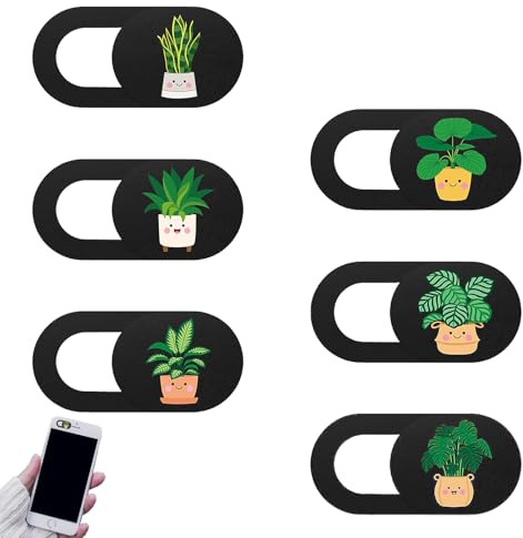 WQEDVN 6 PCS Laptop Camera Cover Slider, Webcam Cover, Phone Camera Cover, Webcam Cover Slide, for Women, Laptop Cover Slide Cute, Cute Stuff (Small Size)