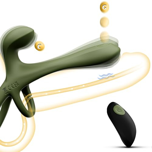 Penisring Vibrator mit 7 Tapping & 7 Vibrationsmodi, Klitoris & G-Punkt Stimulator Cockring Penis Ring für mehr Dicke Härte & Ausdauer Sex Spielzeug für die Paare Männer Frauen erotisches Sexspielzeug