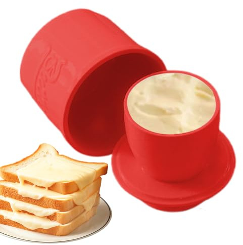 Mantequera con tapa – Mantequera de cerámica francesa, elegante recipiente para mantequillas, mermelada, miel, vajilla de cocina, estilo vintage, uso doméstico, entretenimiento y colección antigua