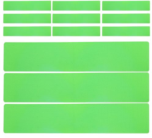 Kit 12 Pezzi Tappetini Rettangolari in PVC per Marcatura Campi da Tennis e Atletica, per Segnalazione Precisa e Separazione Chiara in Ambienti Interni ed Esterni
