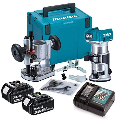 Makita DRT50RMJ 18V LXT Cordless Brushless Laminate Router Trimmer Plunge Base